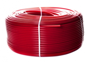 Труба из сшитого полиэтилена с кислородным слоем Stout PE-Xa 16 х 2.0 бухта 200 м красная